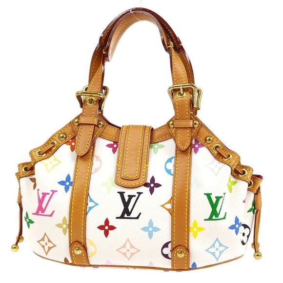 Louis Vuitton Theda Pm Hand Bag White Monogram Multi-color - Picture 2 of 9